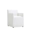 Manhattan Comfort Anna Square Faux Leather Dining Chair in Cream - Set of 2 2-DC058AR-CR - alternate 3